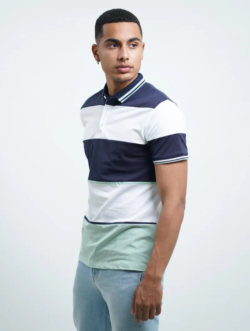 Polo color block